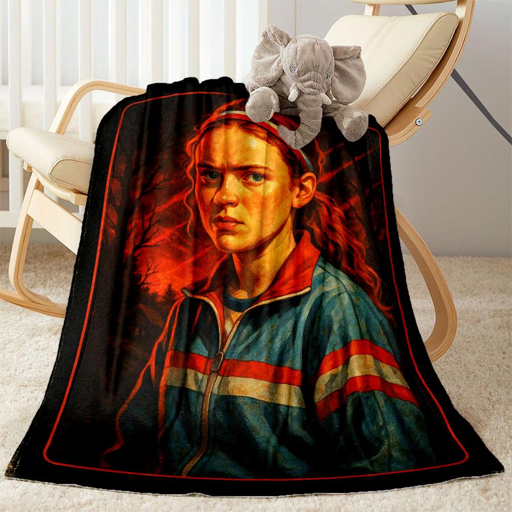 Stranger Things Blanket Suitable for sofas,travel, living rooms also a good gift for friends and family Suitable for all seasons.