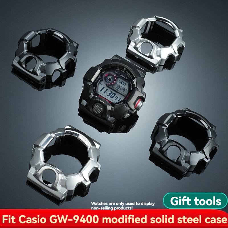 Pro Casio G-Shock Rangeman 3410 GW-9400 Nerezové pouzdro Kovový rámeček Výměna Plášť Příslušenství