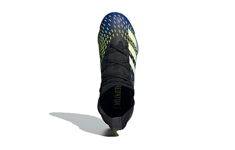 adidas PREDATOR Abrasion Resistant Breathable Mid Top Kids' Soccer Shoes Black Blue Kids' FY0624