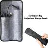 Felt Curling Iron Bag Heat-Resistant Dustproof Straightener Storage Pouch HighTemperature Curling Iron Insulation Mat