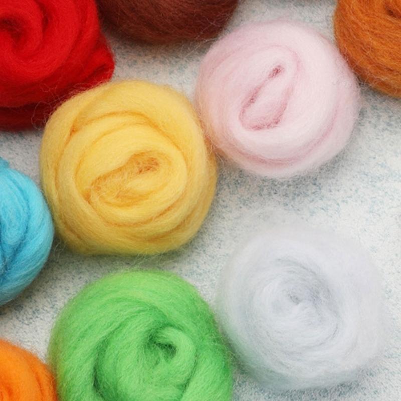 Needle Felting Kits 40 Colors Wool Roving Set Needle Felting Starter Kits with Felting Tool Needle Felting Supplies