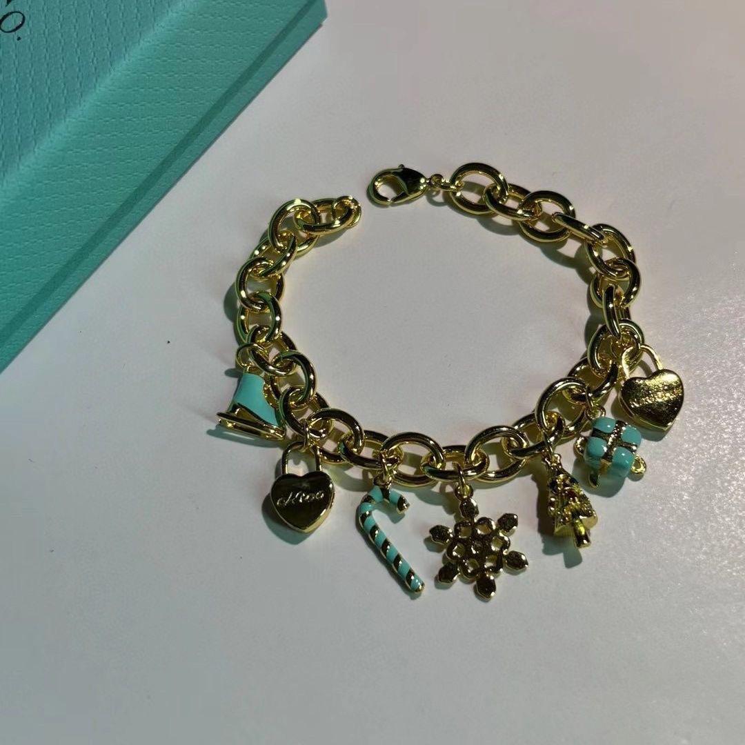 

Simple Elegant Star Conch Pendant Chain Bracelet Vacation Style New Fashion Jewelry Unisex Star Moon Cloud Universe Pattern золотой