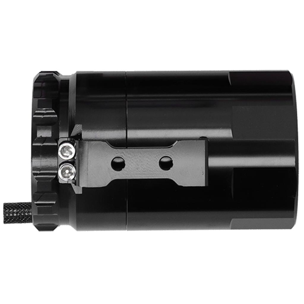 Universal Auto Oil Catch Can Breather Reservoir with Mounting Parts Aluminium AlloyBlack