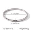 18k Gold Quilted Irregular Bangle for Women, High-end Versatile Bracelet, Titanium Steel Cuff