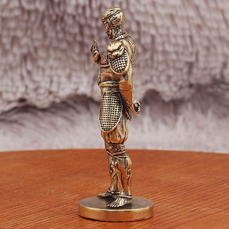 Black Myth: Wukong Figurine - The Monkey King Anime Model, Trendy Bronze Metal Handicraft
