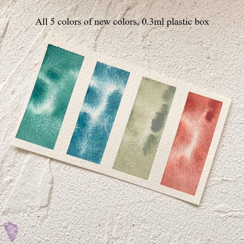 

New 4-color 7ml Tube-shaped Plant Watercolor Paint Set Artist s Art Supplies Hand-drawing Illustration Design Portable Pigment Single box