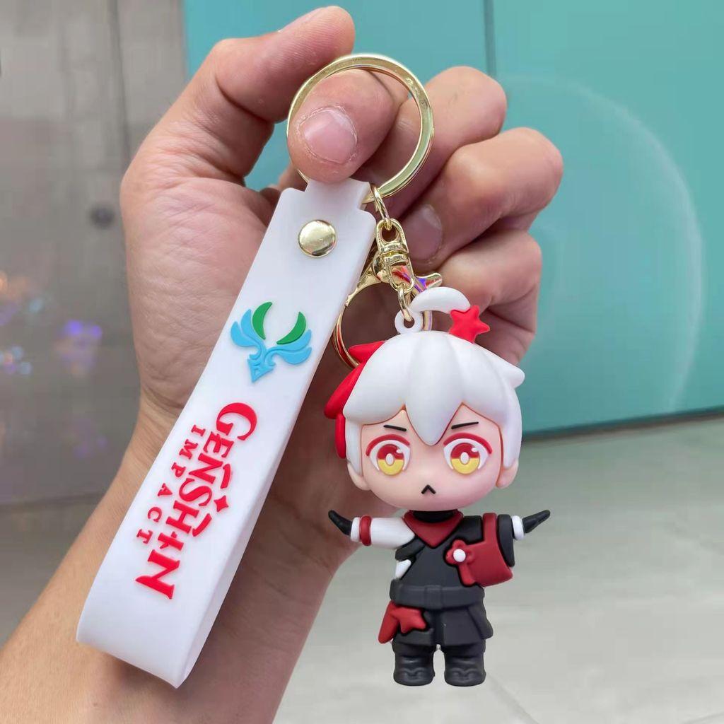 Genshin Impact And Naruto Silicone Keychain Figurine Collectible For Anime Fans