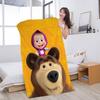 Cartoon Cute M-MashaS And The Bear Beach Towel Colorful Bath Towels for Girl Microfiber Quick Dry Sand Free Beach Gym Pool