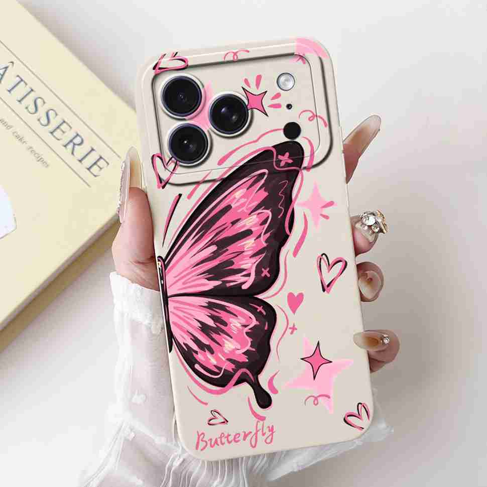 For Apple iPhone 17 Pro Max Case Luxury Painted Back Cover 6.56'' Silicone Soft Phone Case For iPhone17 iPhone 17 Pro Max Bumper