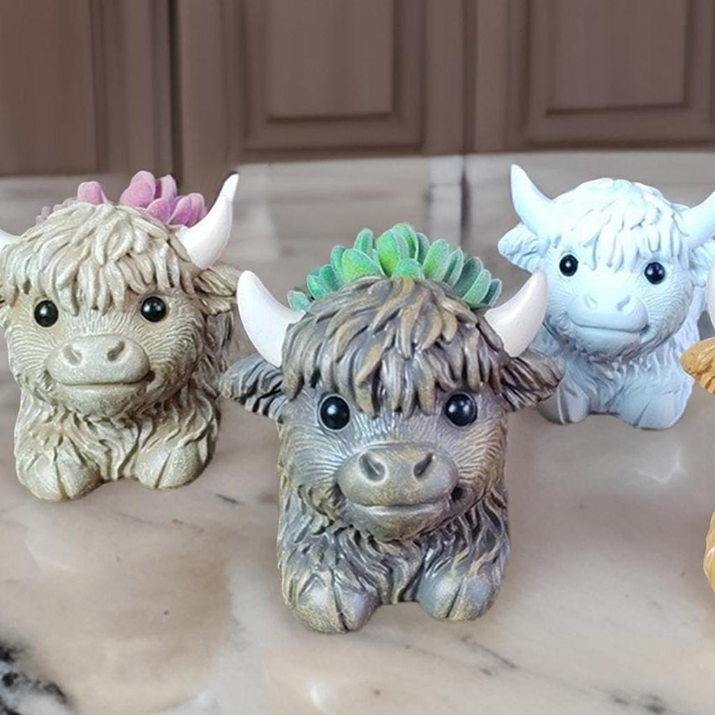 Blumenvase Formen Silikon Betonform Kälbchenform Silikon Blumentopfform Silikon Ornamentformen für Blumentopf