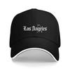 1pc of a Los Angeles Graphic In Gothic Style with a Water Bottle Overlay Printed Baseball Cap Trucker Hat Unisex
