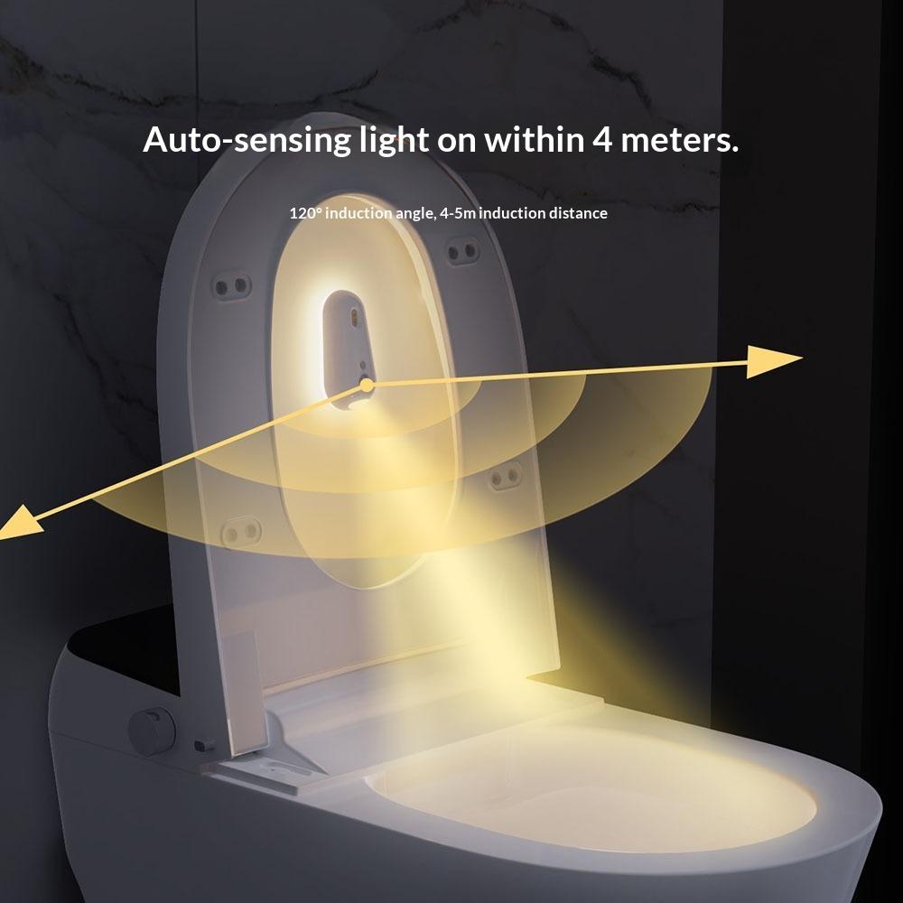 Toilet UV Ultraviolet Sterilization Lamp Portable Disinfection Lamp Household USB Rechargeable Deodorant Artifact Induction Night Light
