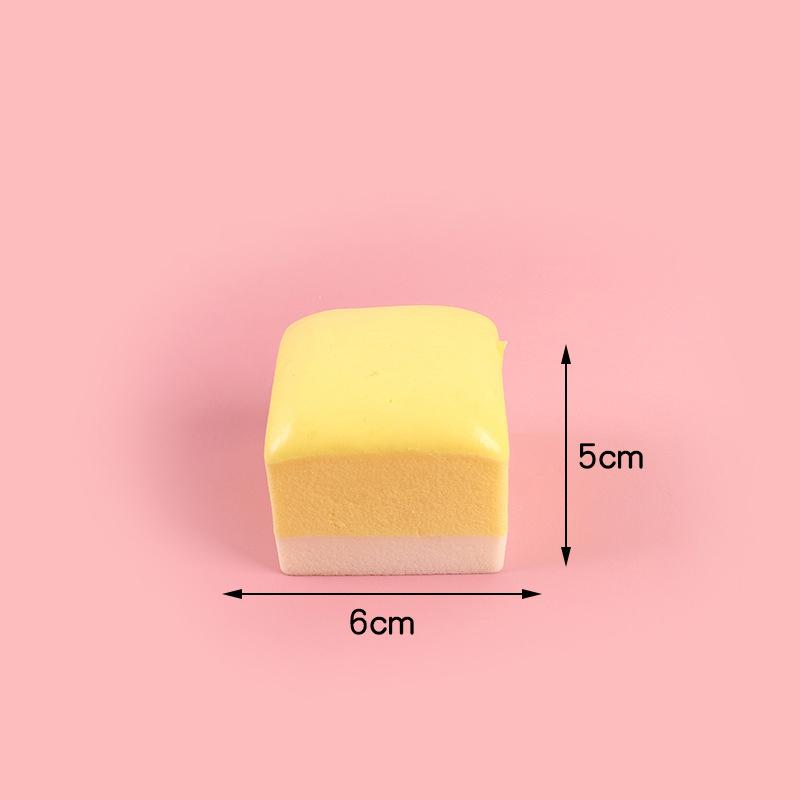 Rising Slow Simulation Pinch Bread Squeeze Toy Model Children Fun Bread Decompression Toys Soft Food Bread Stress Easing Gift