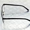 Rectangle Titanium Alloy Double Bridge Black Pilot Men Optical Glasses Frame Eyeglasses Eyeframe Eyewear