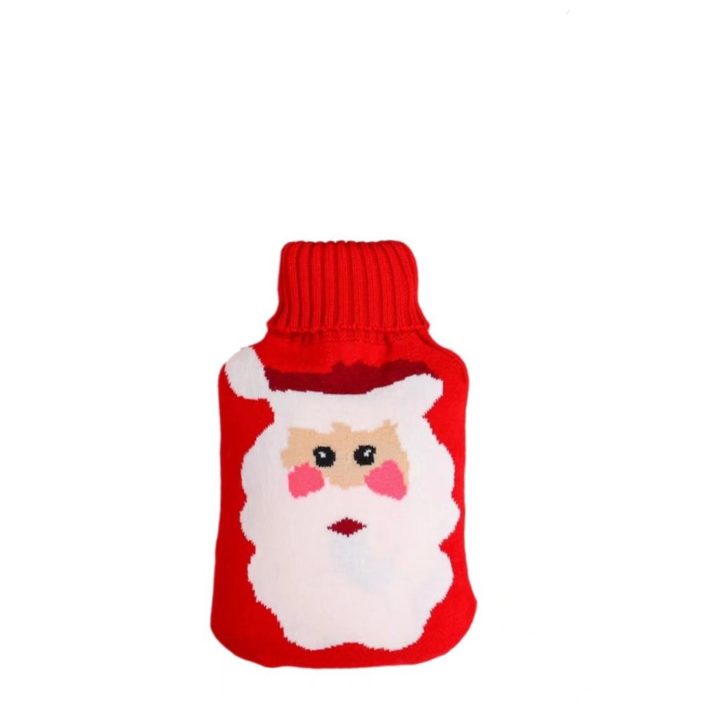 Świąteczny termofor, Ciepły ogrzewacz do rąk z motywem kreskówkowym, Dzianinowy, Gruby, Uroczy ogrzewacz do rąk