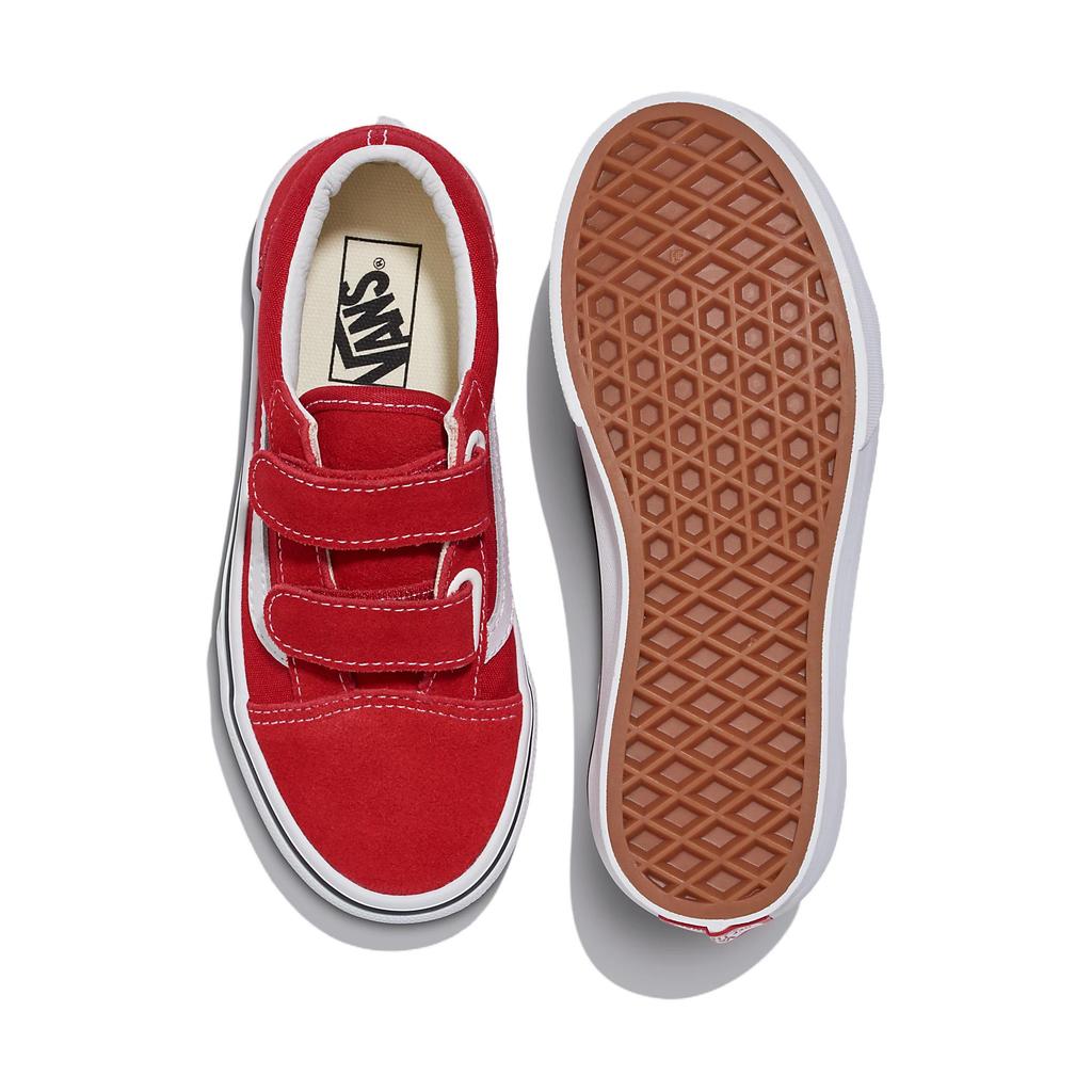 Vans Old Skool Series V Comfortable Low Top Kids Canvas Shoes Kids Sneakers Red White VN000CYWJV6