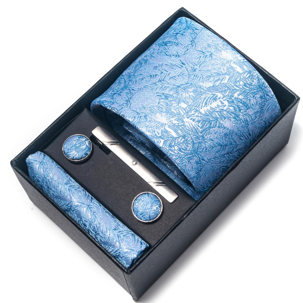 1200-Pin Men'S Tie Net Color Gift Box Tie Set Group Business Dress Wedding Tie Factory