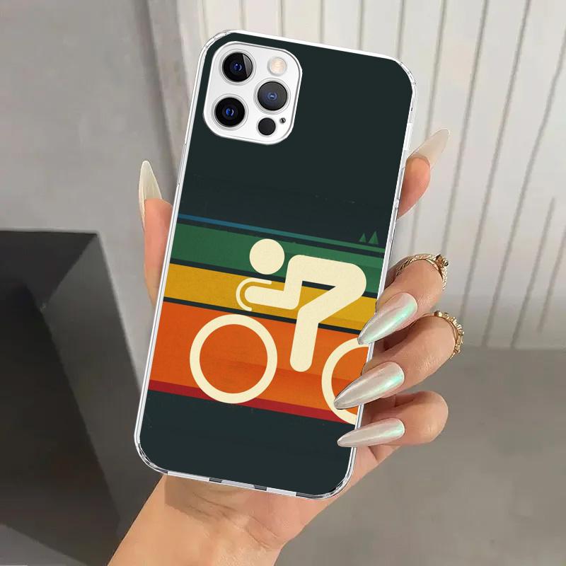 

Bicycle Bike Sport Phone Case for Iphone 17 Air 16 15 Plus 14 13 Mini 12 11 Pro Max 16E 7 8 SE 2020 Soft Funda Print Shell 16 15 iPhone 13 Mini