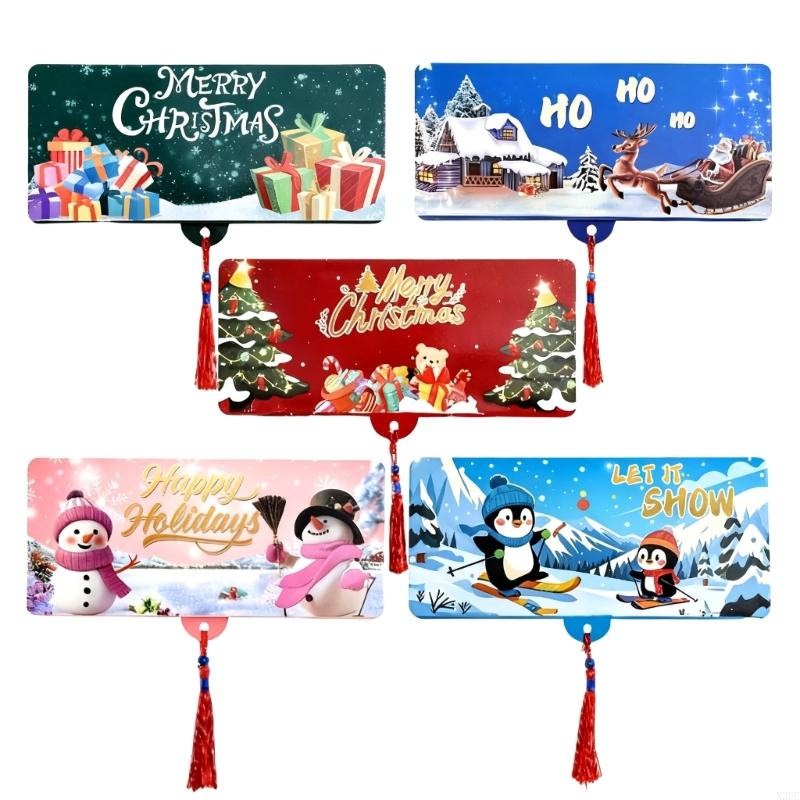 10 Slot Money Holder Christmas Card Storage For Cash Gifts Foldable Wallet Multiple Pocket Gift Packaging Supplies X3UC