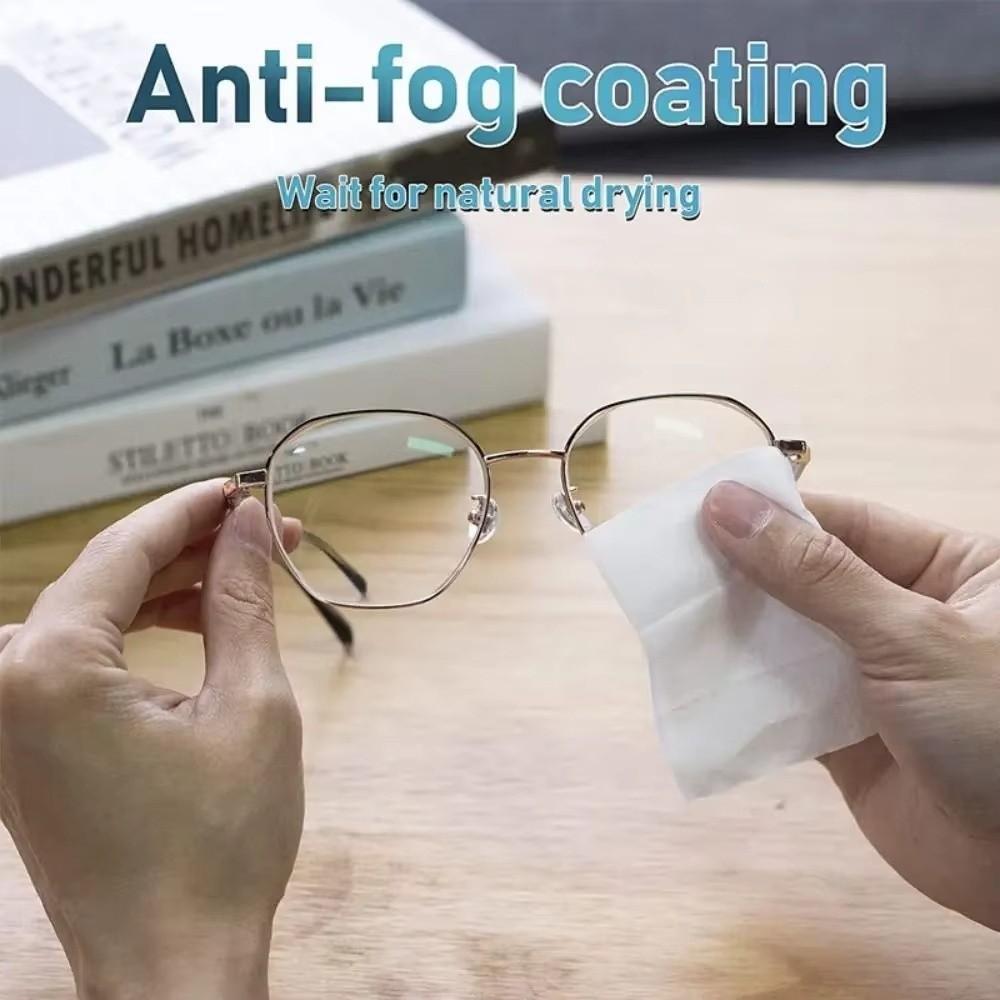 100Pcs/Box Disposable Glasses Cleaner Wet Wipe Anit-fog Anti-Fog Lens Wipes Glasses Anti Fog Wipe