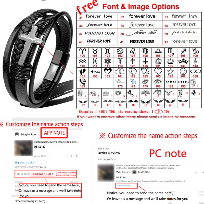 Charm Stainless Steel Leather Cross  Brown/black Bracelet Men Hiphop Jewelry Magnetic Clasp Mutilayer Male Cuff Wrap Bangle Gift