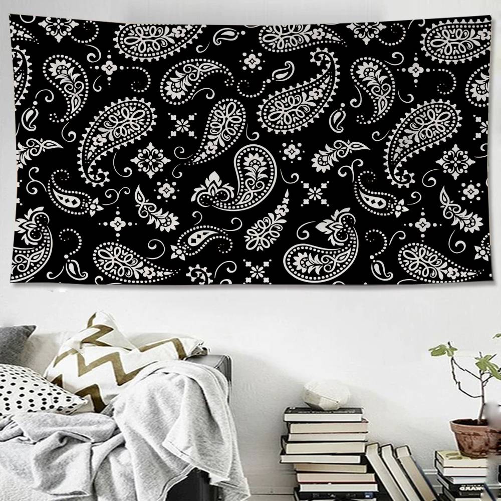 Bandana Pattern Hanging Bohemian Tapestry Bohemian Wall Tapestries Mandala Kawaii Room Decor