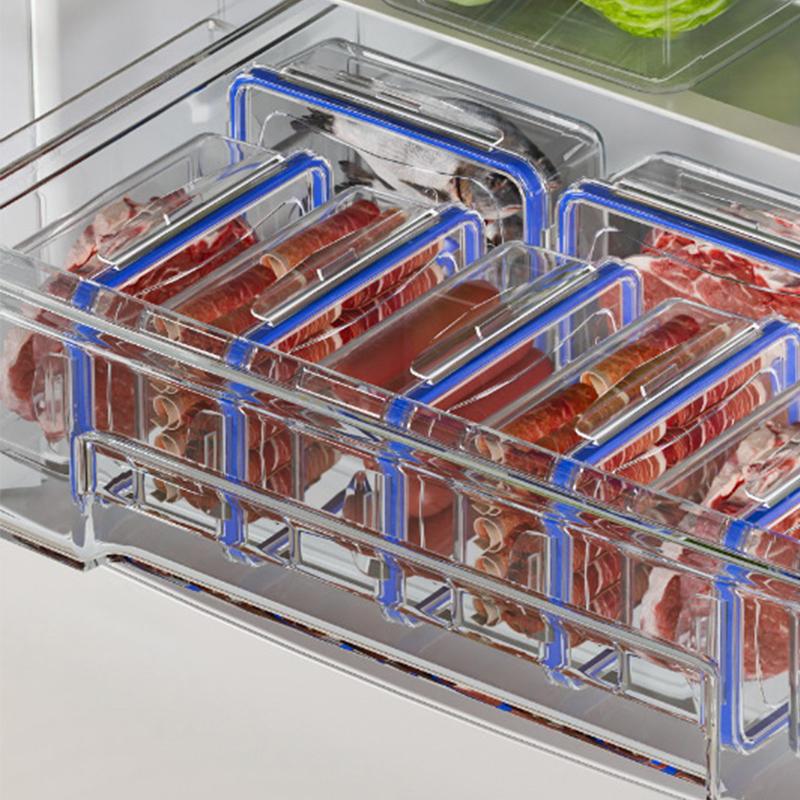 Refrigerator Fresh-Keeping Storage Box Kitchen Vegetable And Fruit Food-Grade Timer Storage Box Frozen Egg Dumpling Storage Box