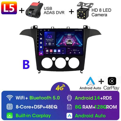 Android14 Car Radio for Ford S Max 2006 2007 2008 - 2010 2011 2015 Car Multimedia Video Player Radio GPS Stereo Auto 2din 7862