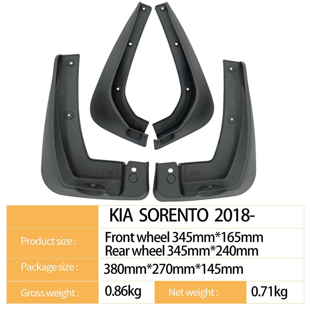 Kompatibilní Kia Sorento 2018-2025 Autodoplňky - Zástěrky