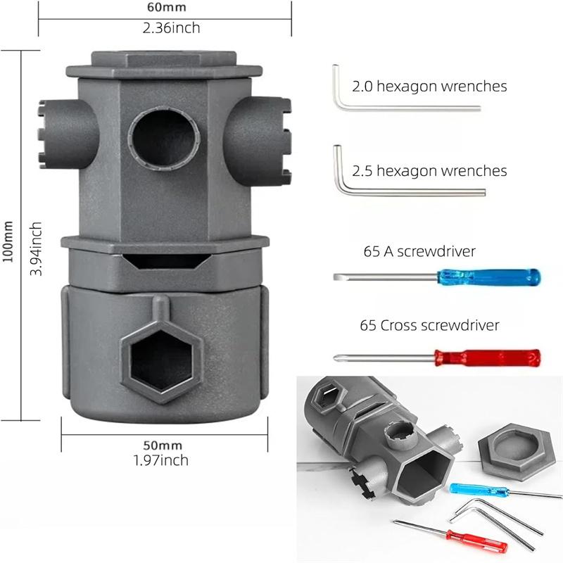 16 In 1 Wrench Tool Set For Faucet Kitchen Bathroom Multi-Purpose Maintenance Pipe Faucet Disassemble Aerator Replace Valve Core