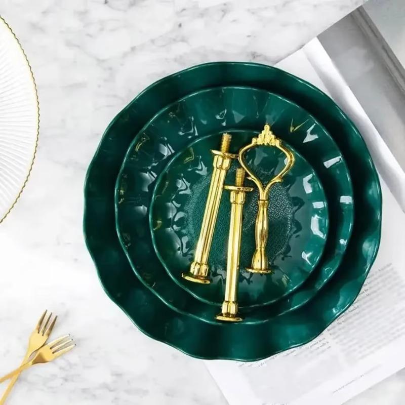 3 Layers Cake Candy Stand Cupcake Plates Desserts Snack Candy Buffet Stand Tower Christmas Wedding Party Dessert Tray Home Decor