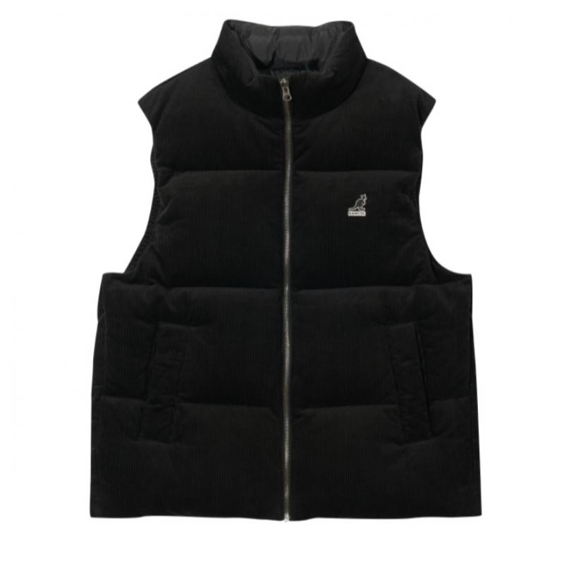 Kangol Corduroy Puffer Vest Down Black 6143