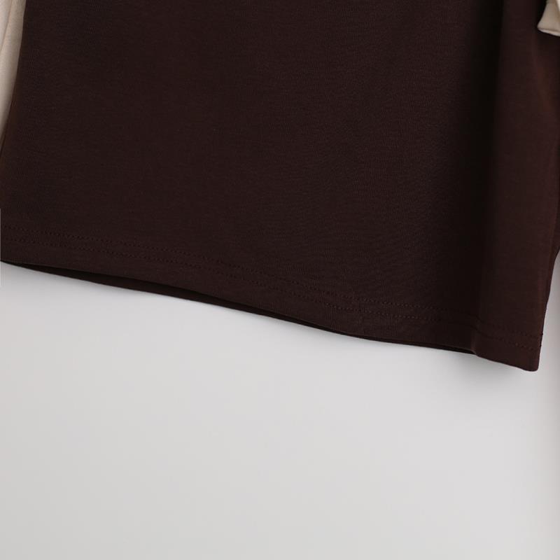 Fake Two-piece Suspender Long Sleeved T-shirt Top Women's Pure Desire Short Top Hottie Streetwear New Fashion Spring and Summer