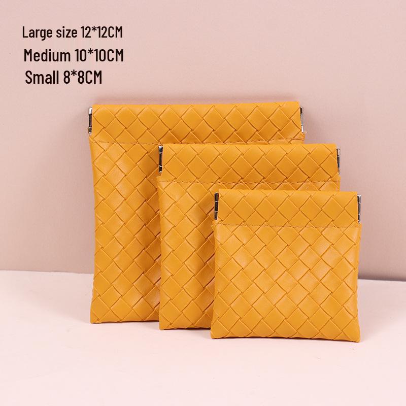 

Мини Портативная Сумка для Хранения Наушников и Косметики с Автоматической Застежкой 12*12cm