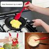 6Pcs Non Stick Spatula Set Cooking Utensils Set Silicone Cream Butter Cookie Cake Spatula Baking Pastry Scraper Spatula Turner
