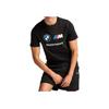 Puma Bmw M Motorsport Essentials Comfortable Fashionable Soft Versatile Solid Color Short Sleeve Racing T-Shirt Men T-Shirts Black 632358-01