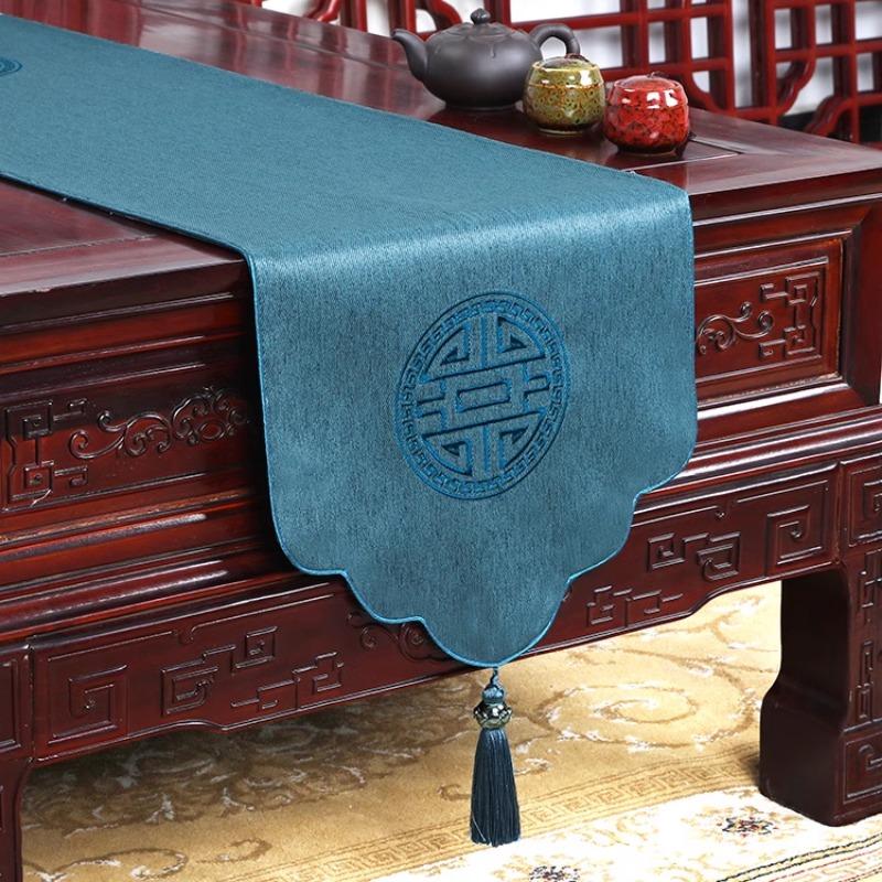 Proud Rose Novo Estilo Chinês Sala de Estar Simples Caminho de Mesa Mesa de Chá Bandeira Cobertura de Armário de TV Toalha de Mesa Decorações de Casamento