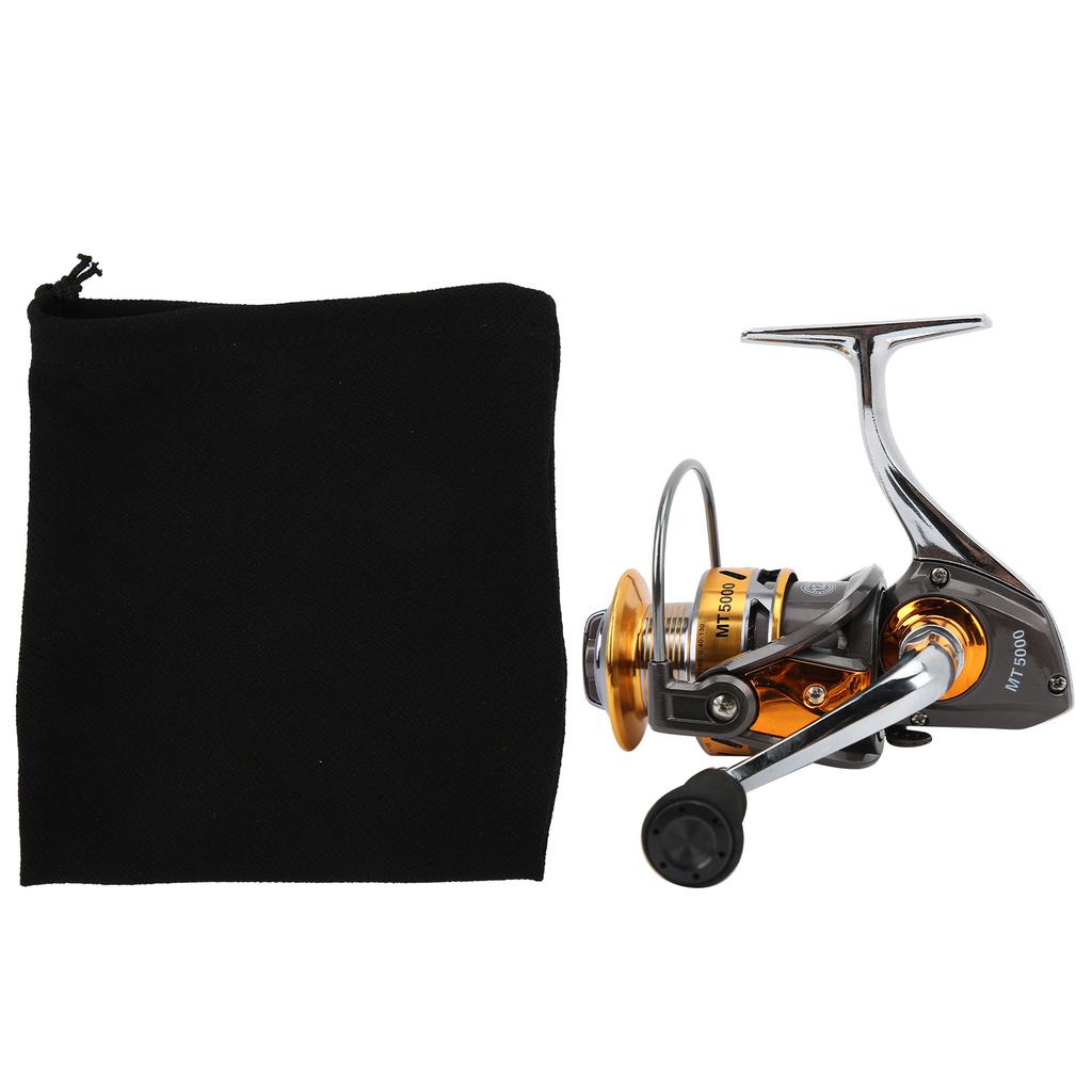 MT5000 Metal Sea Fishing Spinning Reel 5.5:1 Gear Ratio 12+1BB Portable Fishing Wheel