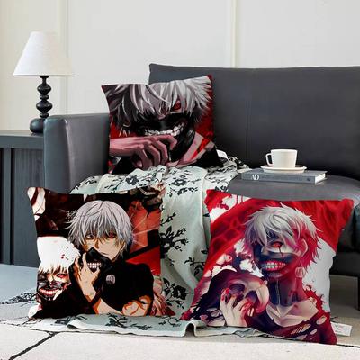 T-Tokyo G-Ghoul Anime Kissenbezug 45x45cm Niedlicher Kissenbezug Wohnzimmer Sofakissenbezug Schlafzimmer Heimdekoration Kindergeschenk