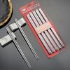 Stainless Steel Chopsticks Set Household Non-slip and Mildew-proof Metal Chopsticks Suction Card Supermarket Gift Chopsticks Family 5 Pairs
