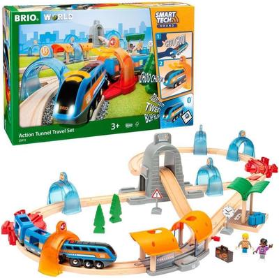 BRIO Smart Tech Lyd DX Sæt [37 dele] 33972, Fra 3 år [Legetøj, Trælegetøj, Træskinne, Skinnesæt, Gave] (Fødselsdag/Jul)]