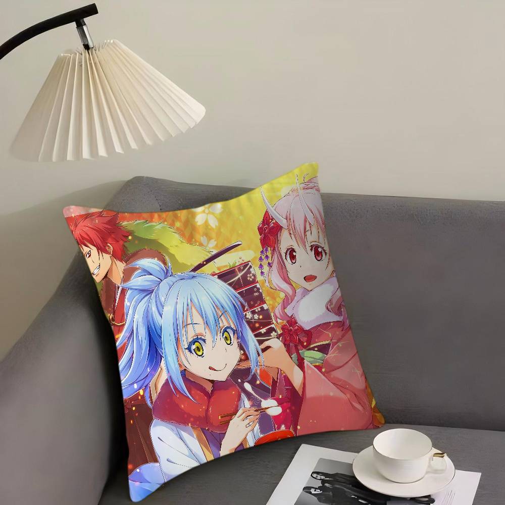 That Time I Got Reincarnated As A Slime Pillowcase Toon Gift Cushion Cover Bedroom Home Sofa Chair Seat Decor Pillow Case