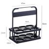 High Quality Plastic Plastic Basket Beer Rack Bottle Holder Foldable Reusable 6 Pack Beer Bottle Food Delivery