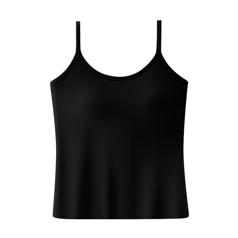 Spring Sleeveless Top with A Halter Top Chest Pad and Base