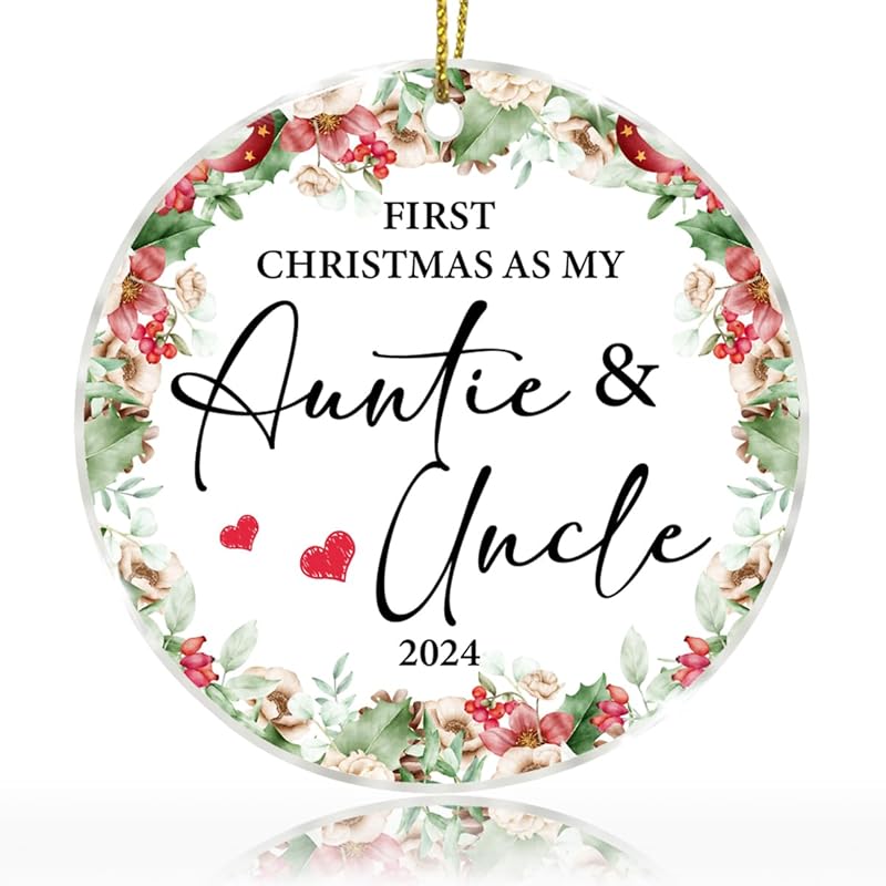 Hanukkah Christmas Ornaments Two Holidays are Better Than One Chrismukkah Acrylic Ornament Keepsake Auntie Uncle