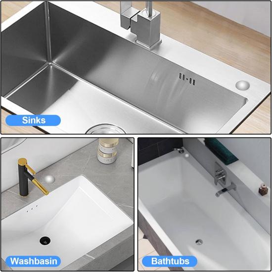 Kitchen Sink Hole Cover 2 Inch Stainless Steel Faucet Hole Cover Tap Hole Plate Stopper Sealed Decoration Hole Cover Kitchen Blanking Metal Plug