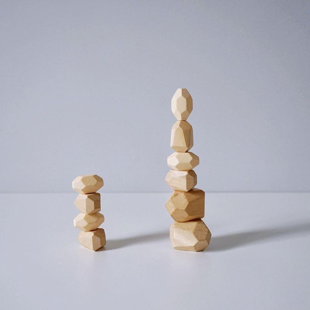 Colorful Stacking Stones Building Blocks for Children's Hand-Eye Coordination - Educational Toy for Boys & Girls Ages 3-6