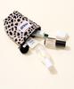 Macni Leopard Standy Pouch Beige