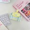 Cute Earphone Bag Plaid Mini Makeup Bag Multifunctional Floral Organizer Bags  Student
