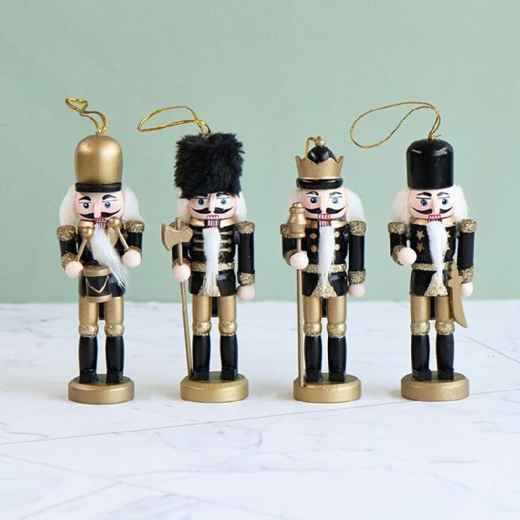 Nutcracker Soldier Figurine Hanging Decorations for Christmas Tree Figures Toy